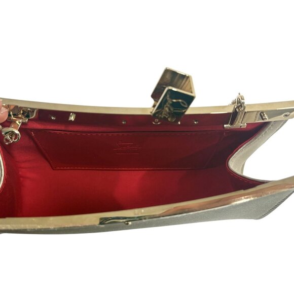 Christian Louboutin Palmette Clutch in Oyster - Picture 6 of 13